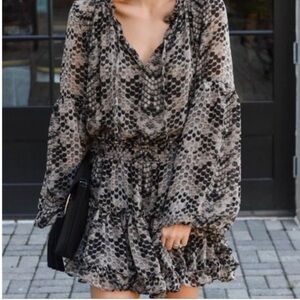BuddyLove ZoZo Snakeskin Dress